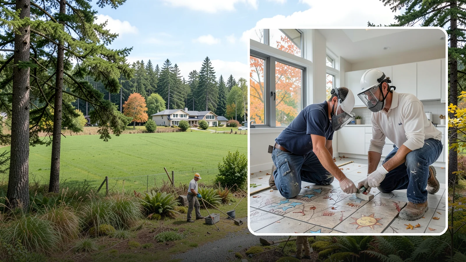 Tile Installation in Lyman, Skagit County, WA - Professional tile installation for floors, walls, and features throughout your Puget Sound home.