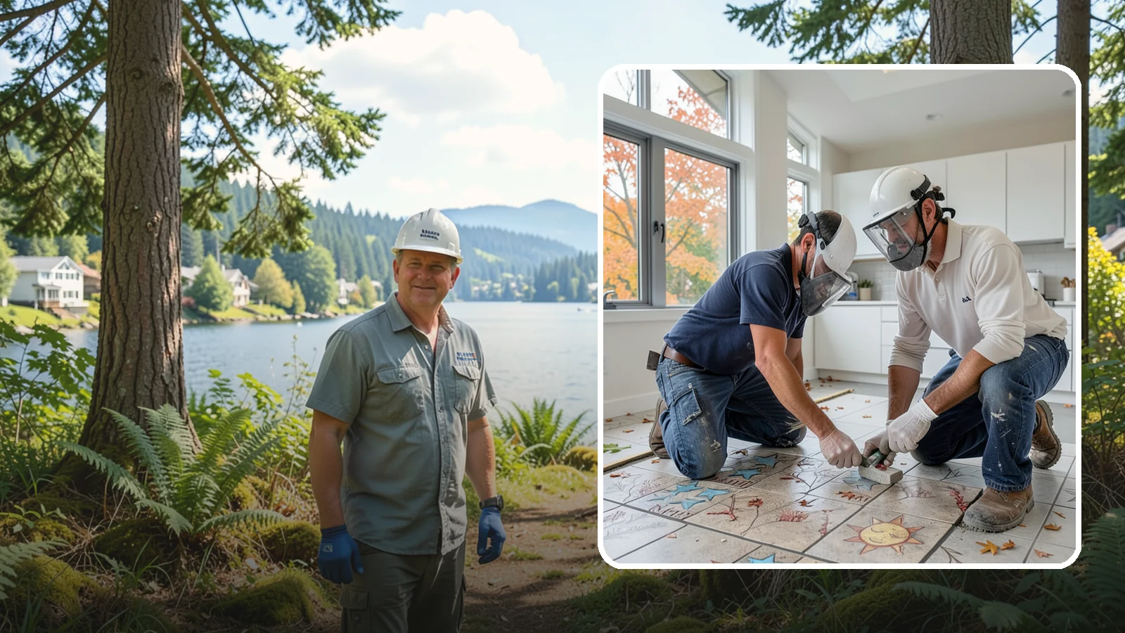 Tile Installation in Milton, King County, WA - Professional tile installation for floors, walls, and features throughout your Puget Sound home.