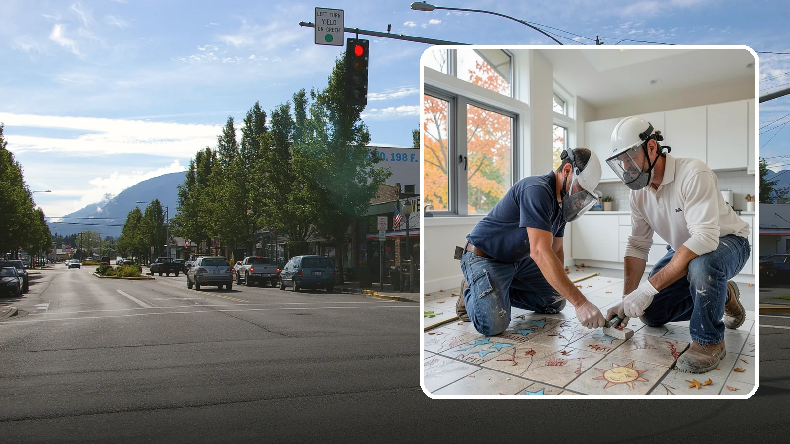 Tile Installation in North Bend, King County, WA - Professional tile installation for floors, walls, and features throughout your Puget Sound home.