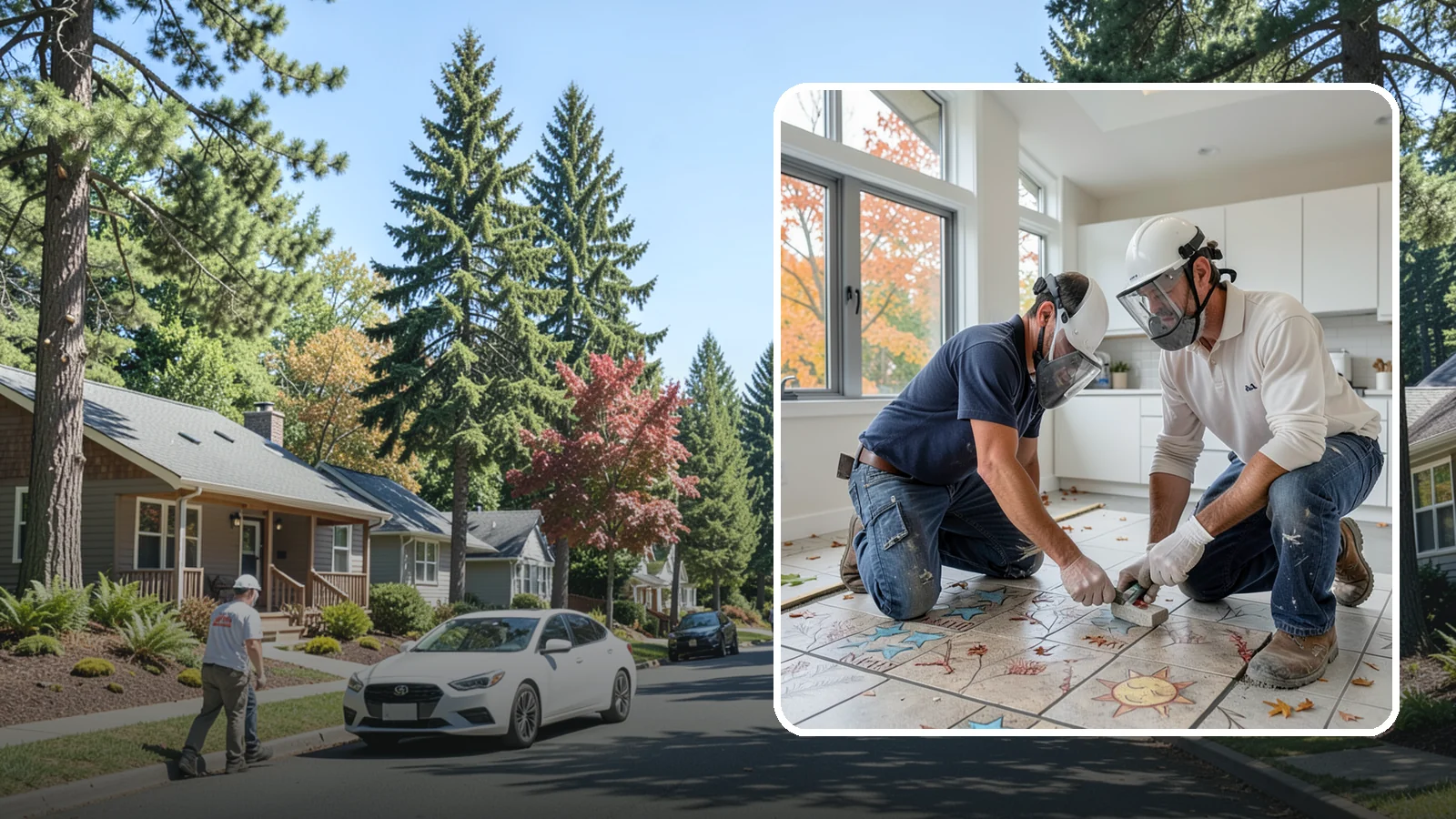 Tile Installation in Orting, Pierce County, WA - Professional tile installation for floors, walls, and features throughout your Puget Sound home.