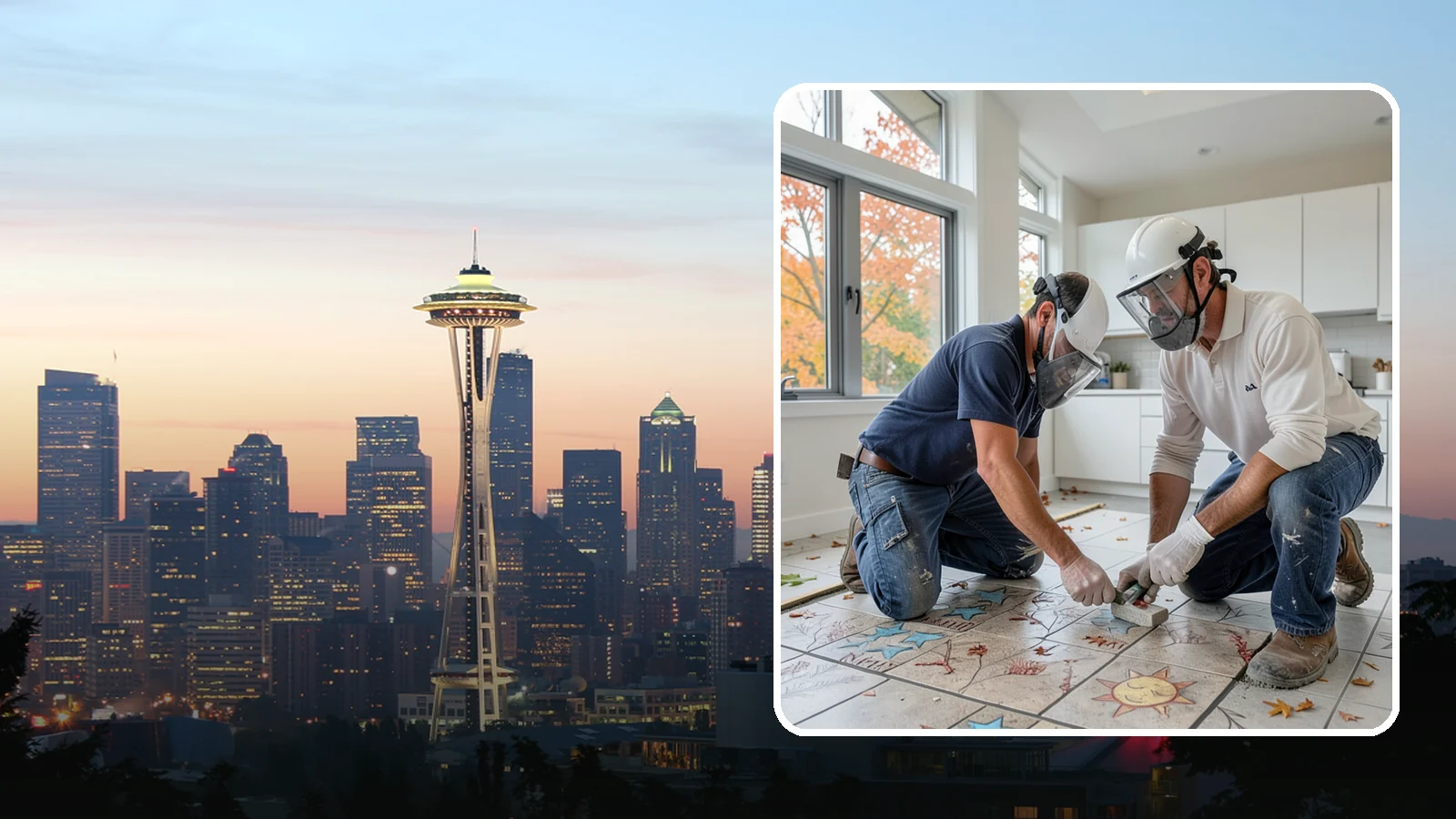 Tile Installation in Seattle, King County, WA - Professional tile installation for floors, walls, and features throughout your Puget Sound home.
