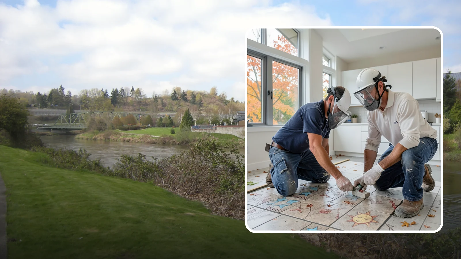 Tile Installation in Tukwila, King County, WA - Professional tile installation for floors, walls, and features throughout your Puget Sound home.
