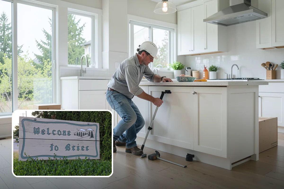Tile Removal in Brier, Snohomish County, WA - Dust containment that protects the rest of your home