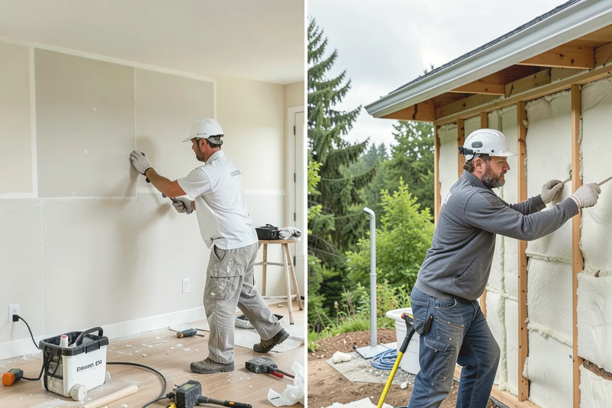 Tile Removal in Burlington, Skagit County, WA - Mask and protect adjacent areas for dust control