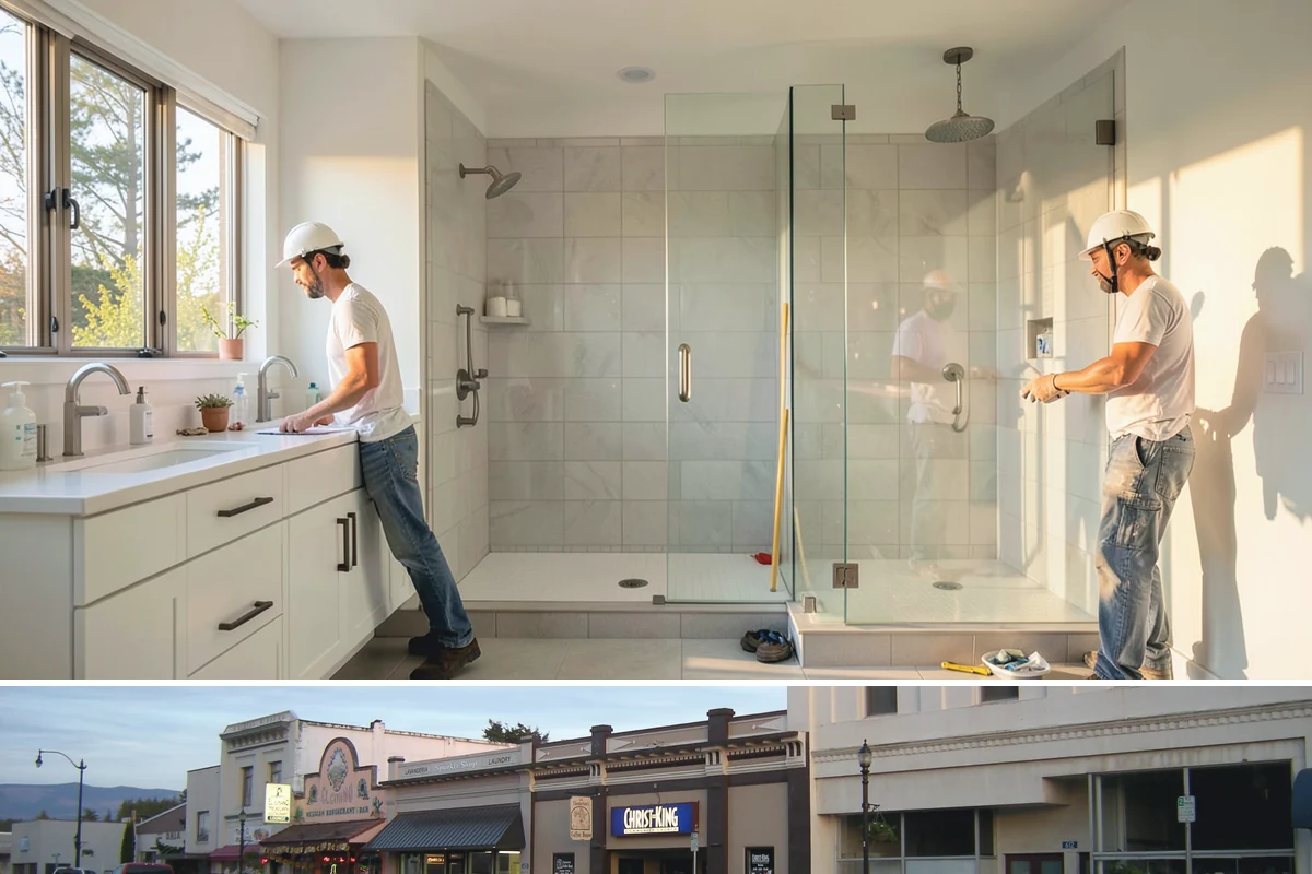Tile Removal in Burlington, Skagit County, WA - Tear-out is an indoor task available year-round and is typically the first step before a new floor or shower.