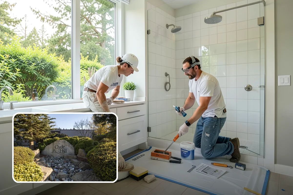 Tile Removal in Clyde Hill, King County, WA - Dust containment that protects the rest of your home