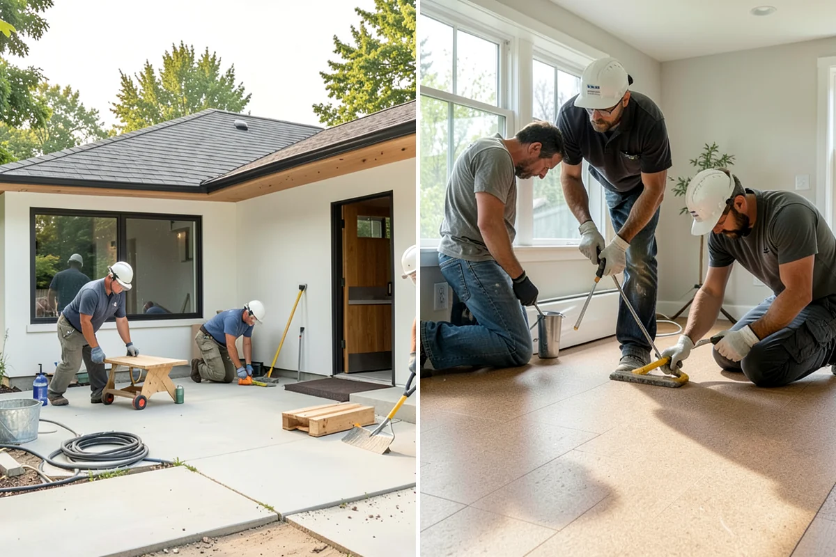Tile Removal in Clyde Hill, King County, WA - Mask and protect adjacent areas for dust control