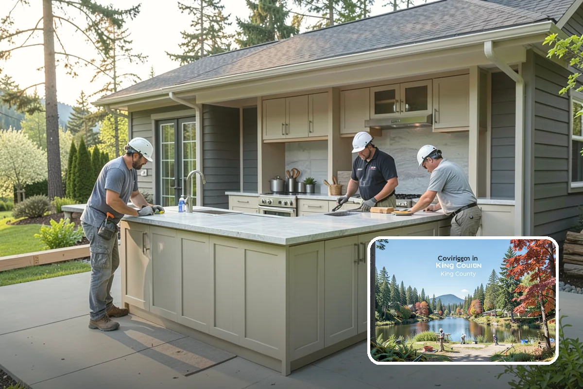 Tile Removal in Covington, King County, WA - Dust containment that protects the rest of your home