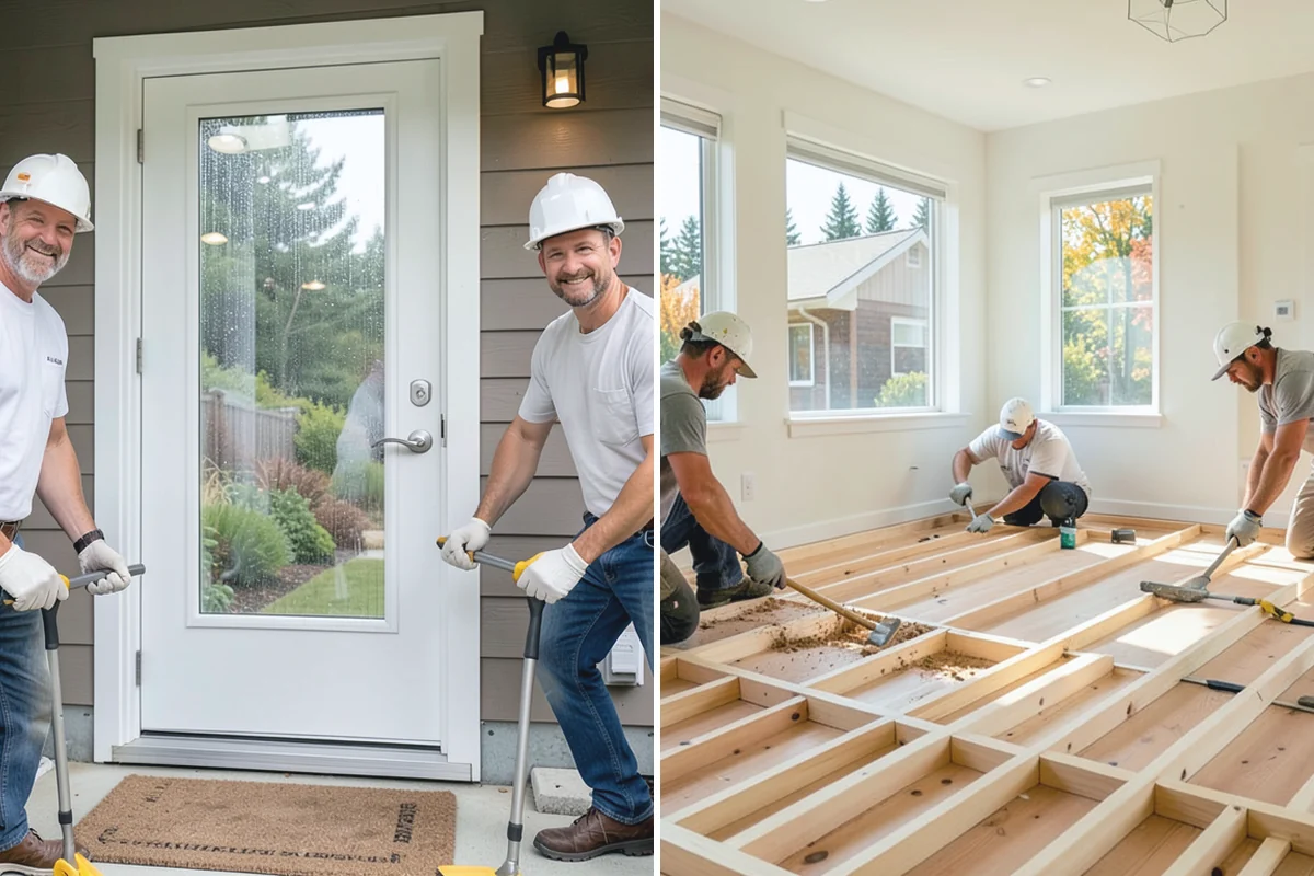 Tile Removal in Darrington, Snohomish County, WA - Mask and protect adjacent areas for dust control