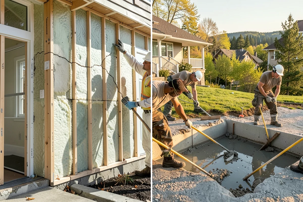 Tile Removal in Enumclaw, King County, WA - Mask and protect adjacent areas for dust control