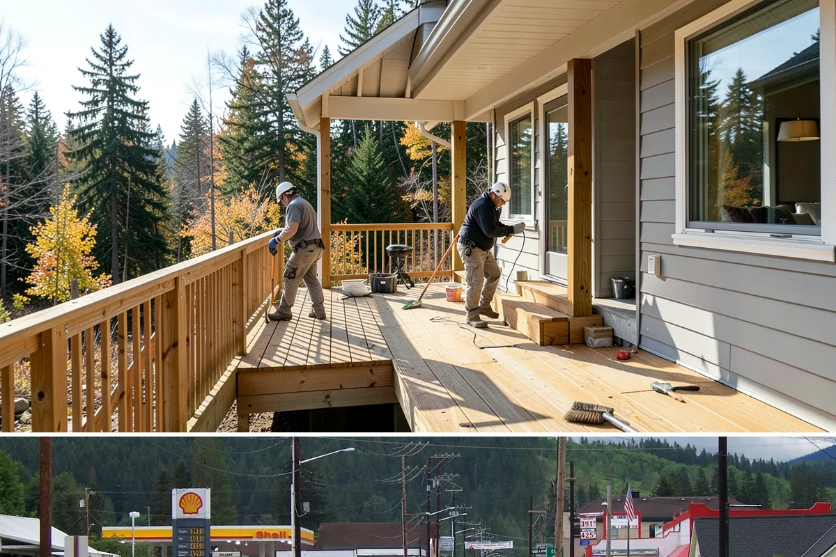 Tile Removal in Granite Falls, Snohomish County, WA - Tear-out is an indoor task available year-round and is typically the first step before a new floor or shower.