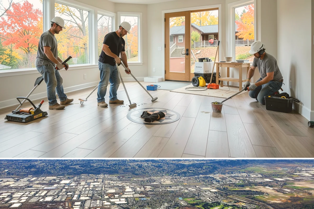 Tile Removal in Kent, King County, WA - Tear-out is an indoor task available year-round and is typically the first step before a new floor or shower.