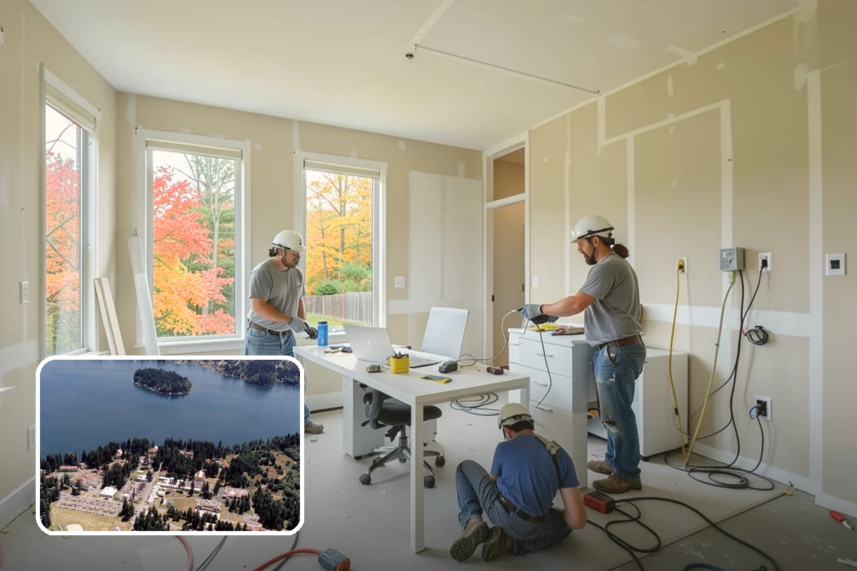 Tile Removal in Lakewood, Pierce County, WA - Dust containment that protects the rest of your home