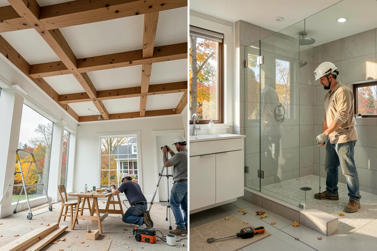 Tile Removal in Lyman, Skagit County, WA - Mask and protect adjacent areas for dust control