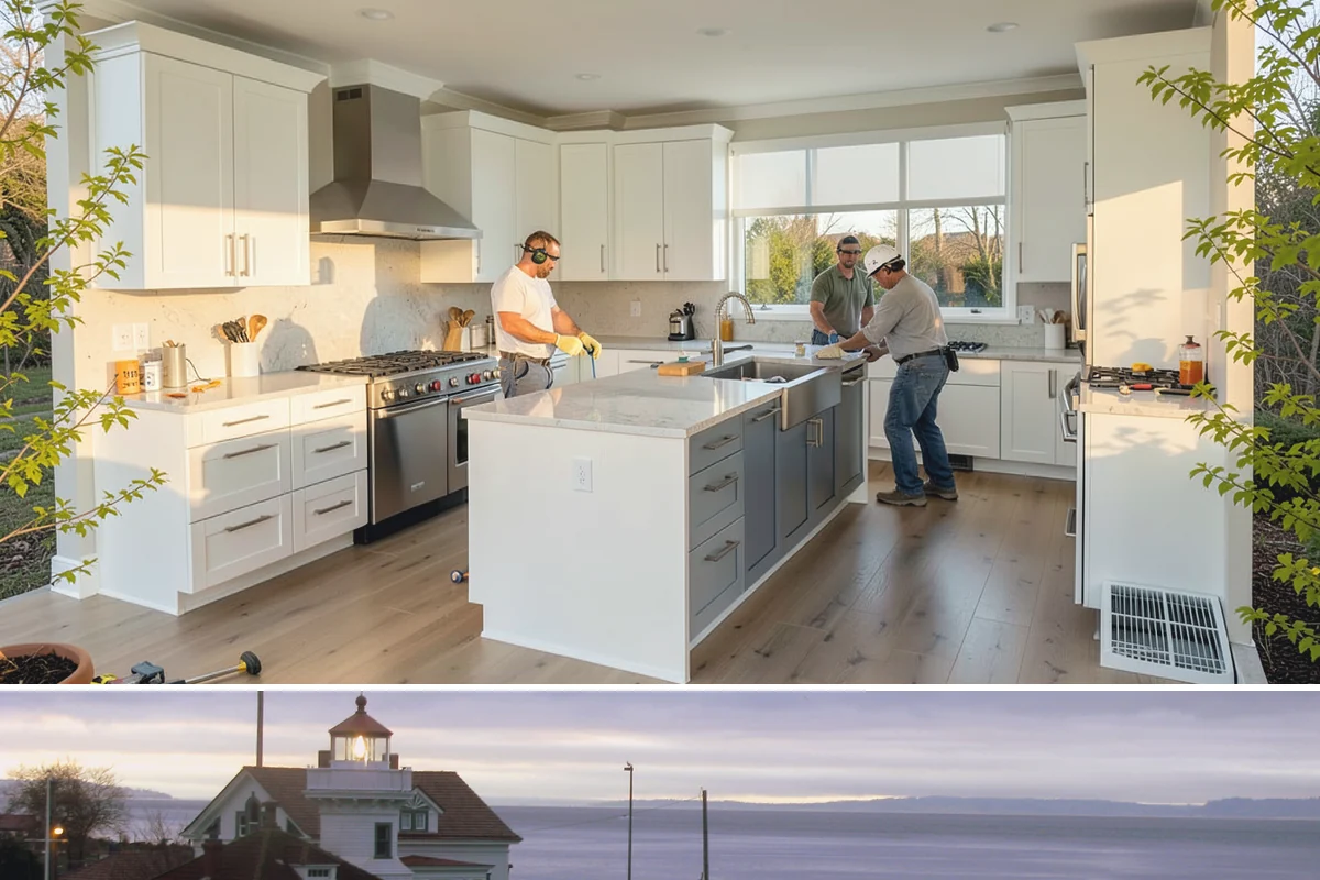 Tile Removal in Mukilteo, Snohomish County, WA - Tear-out is an indoor task available year-round and is typically the first step before a new floor or shower.