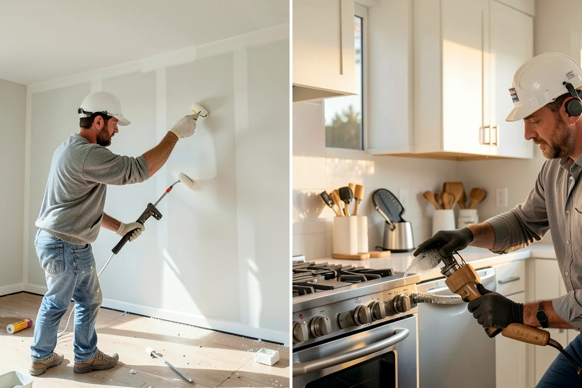Tile Removal in Normandy Park, King County, WA - Mask and protect adjacent areas for dust control