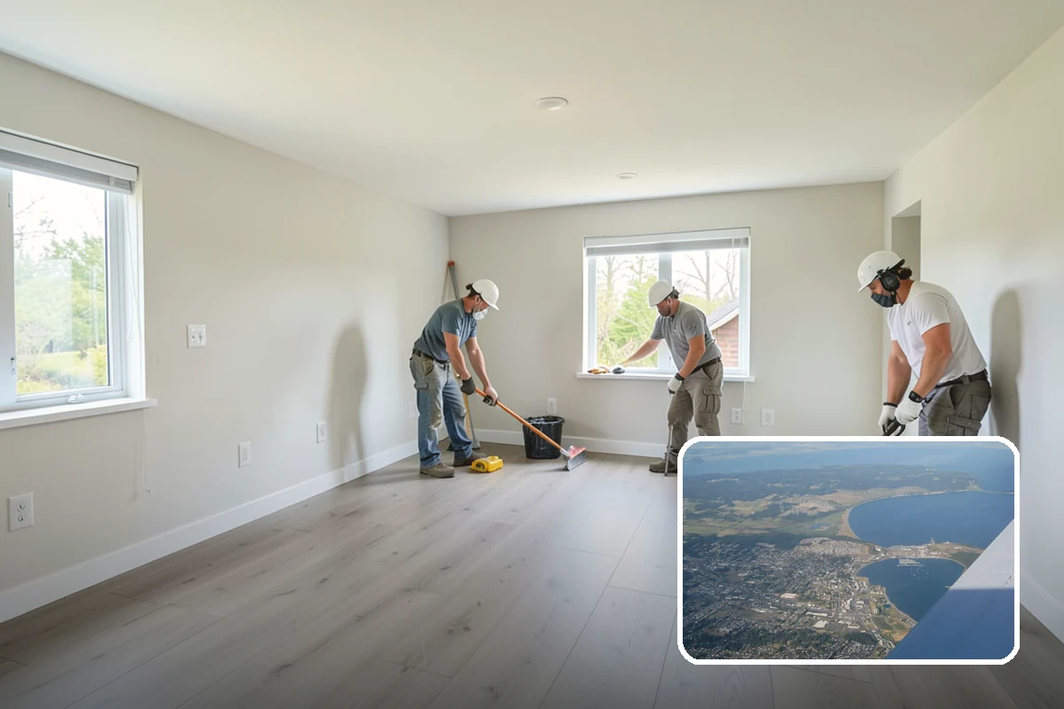 Tile Removal in Oak Harbor, Island County, WA - Dust containment that protects the rest of your home