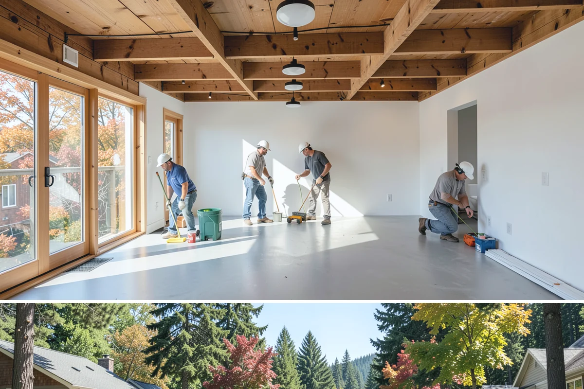 Tile Removal in Orting, Pierce County, WA - Tear-out is an indoor task available year-round and is typically the first step before a new floor or shower.