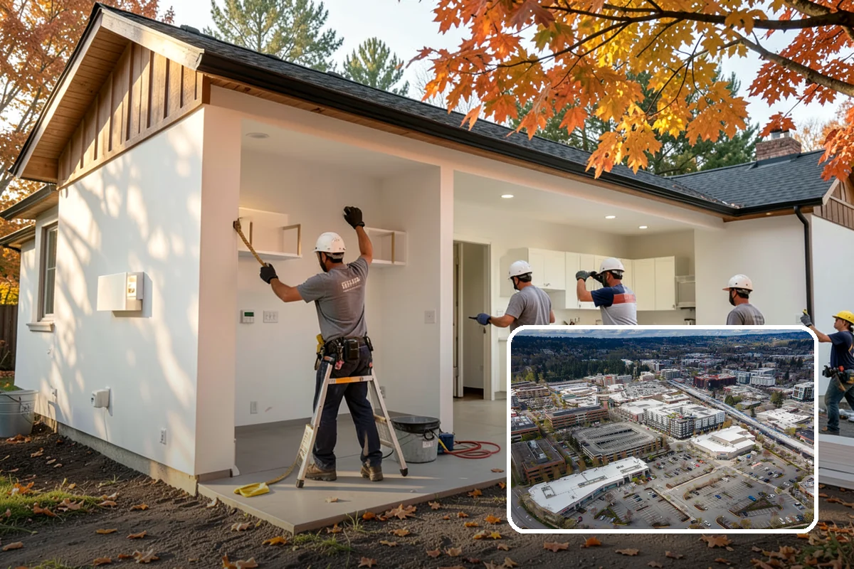 Tile Removal in Redmond, King County, WA - Dust containment that protects the rest of your home