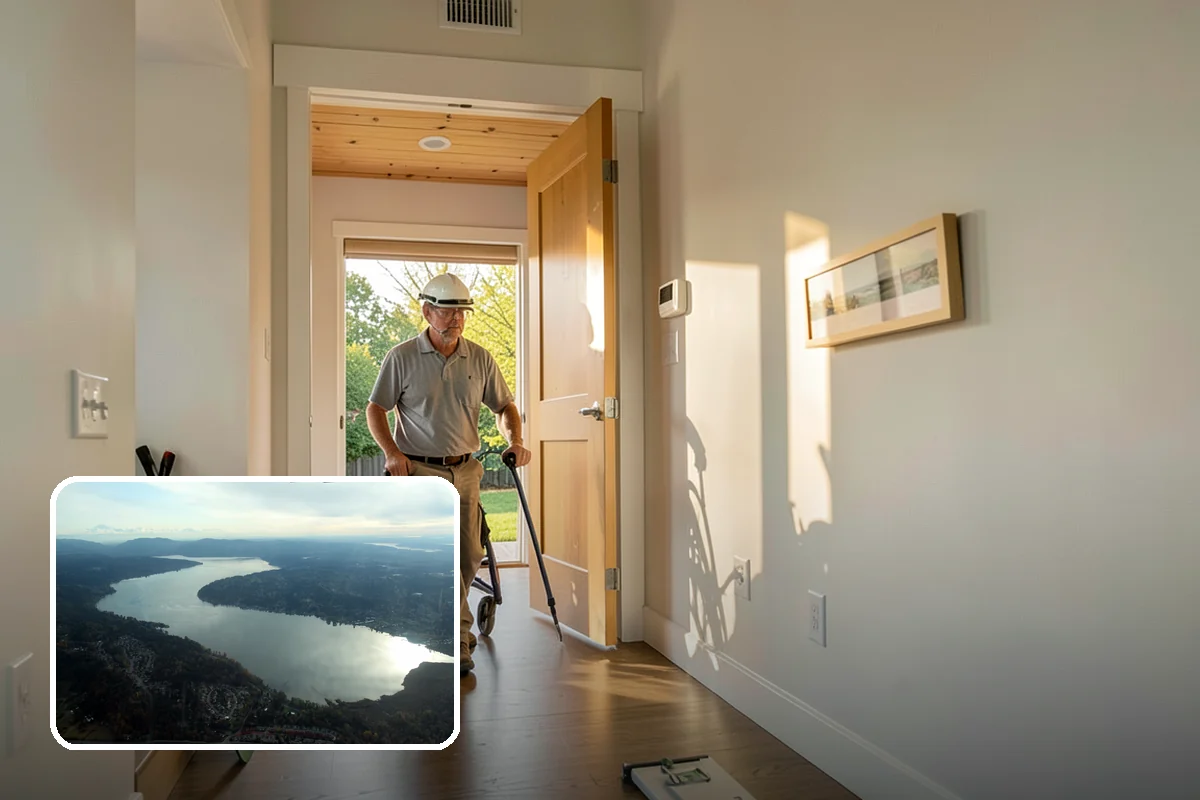 Tile Removal in Sammamish, King County, WA - Dust containment that protects the rest of your home