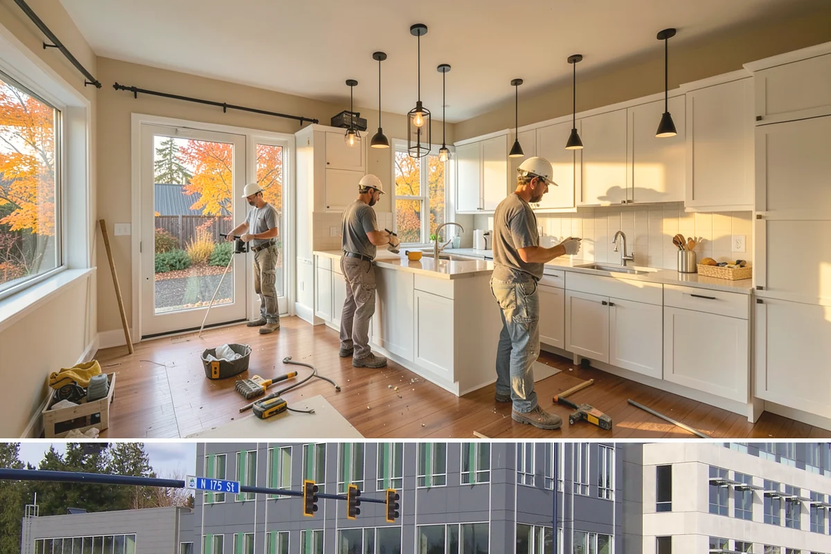 Tile Removal in Shoreline, King County, WA - Tear-out is an indoor task available year-round and is typically the first step before a new floor or shower.