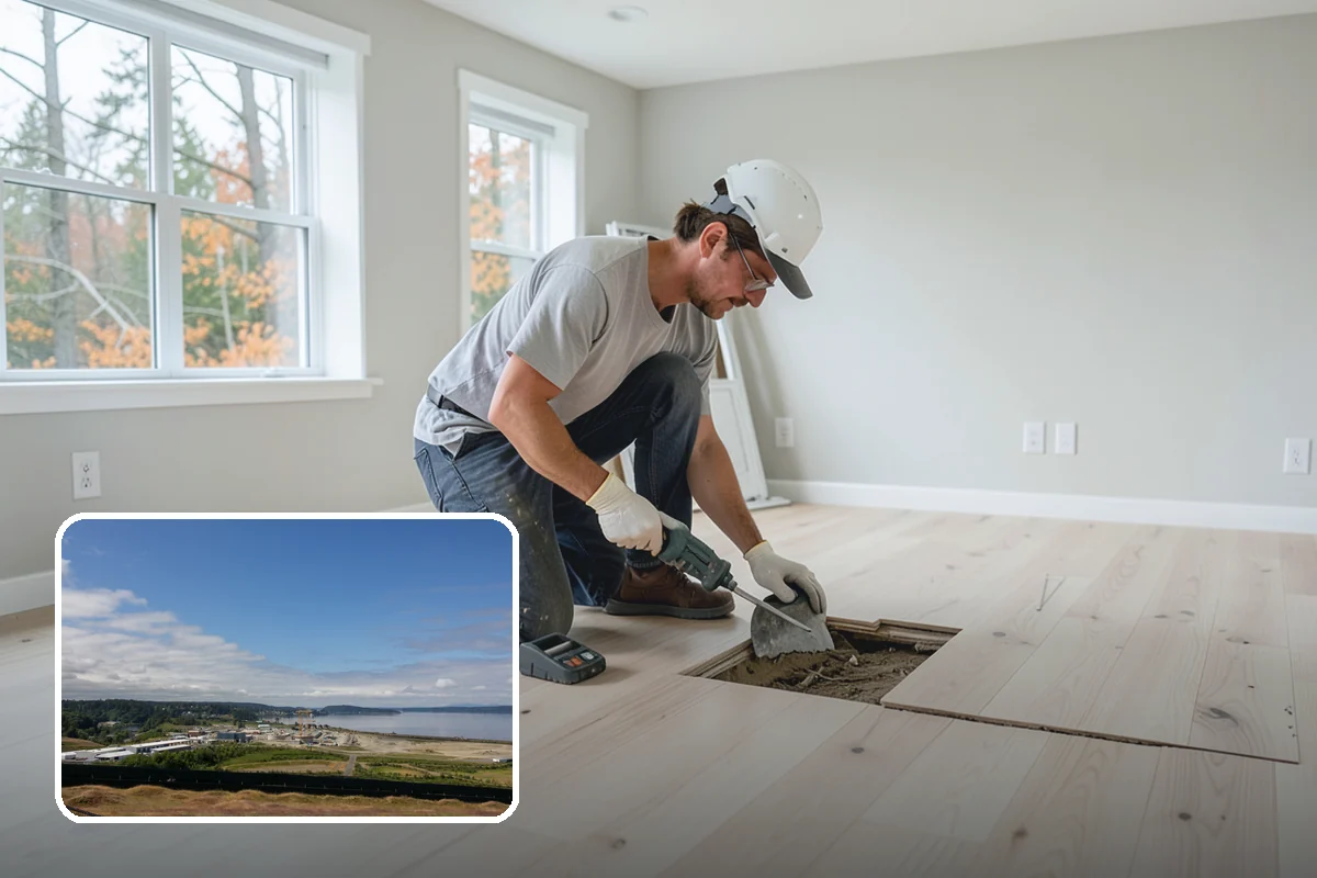Tile Removal in University Place, Pierce County, WA - Dust containment that protects the rest of your home