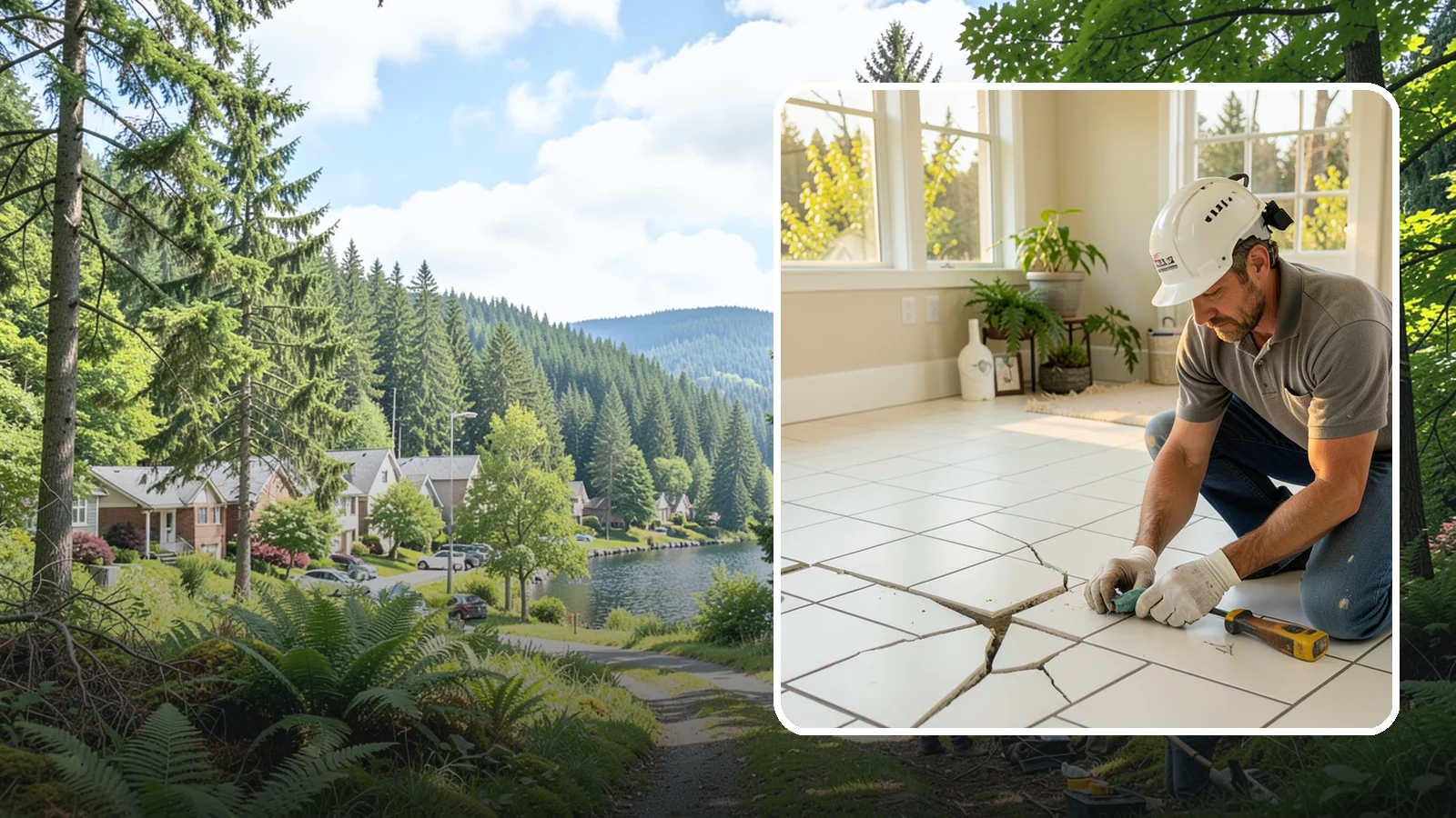 Tile Repair in Lake Forest Park, King County, WA - Targeted repairs for cracked, loose, or hollow tiles without redoing the whole surface.