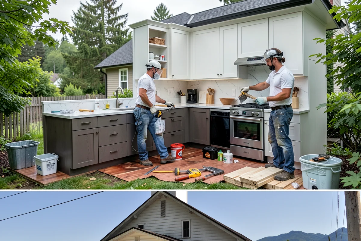 Tile Roof Installation in Concrete, Skagit County, WA - Dry summer conditions keep the underlayment protected while tiles are set and detailed.