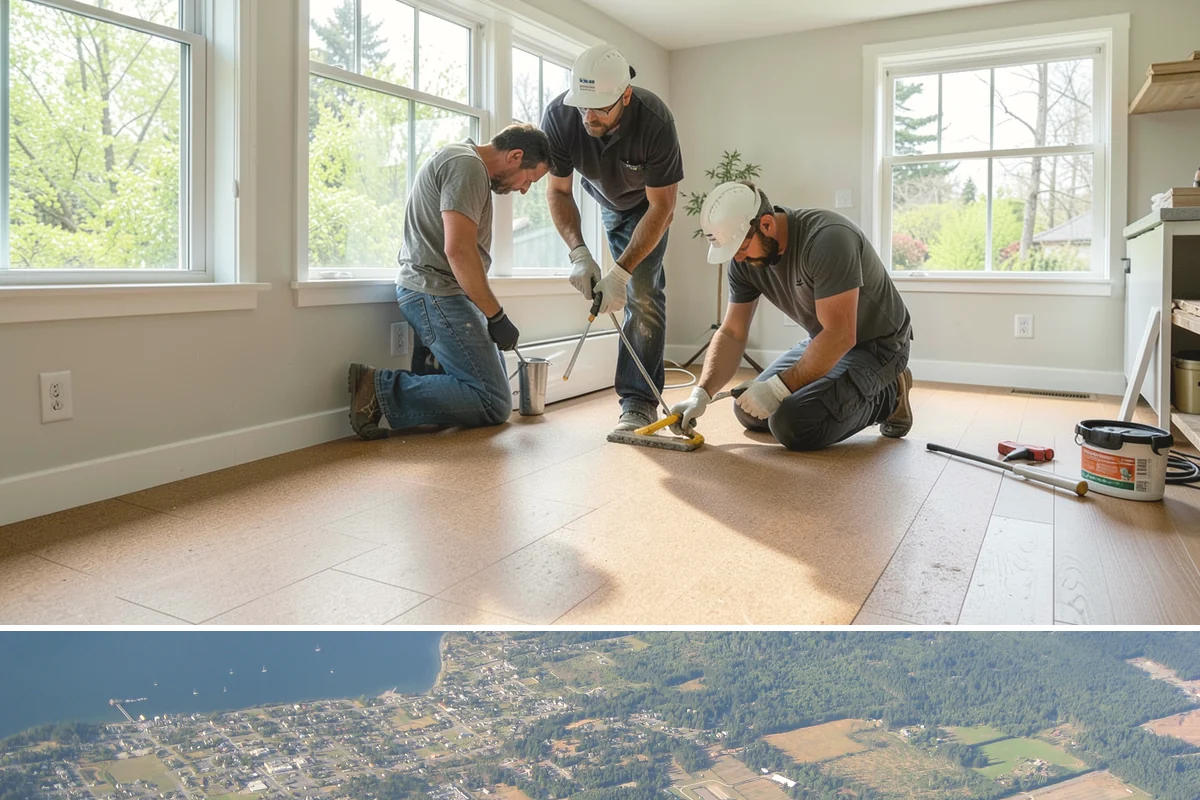 Tile Roof Installation in Coupeville, Island County, WA - Dry summer conditions keep the underlayment protected while tiles are set and detailed.