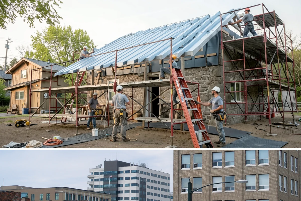 Tile Roof Installation in Everett, Snohomish County, WA - Dry summer conditions keep the underlayment protected while tiles are set and detailed.
