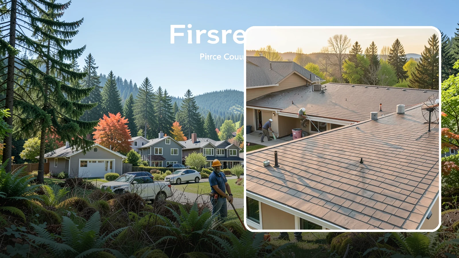 Tile Roof Installation in Fircrest, Pierce County, WA - A durable concrete or clay tile roof that offers exceptional longevity and distinctive architectural style.