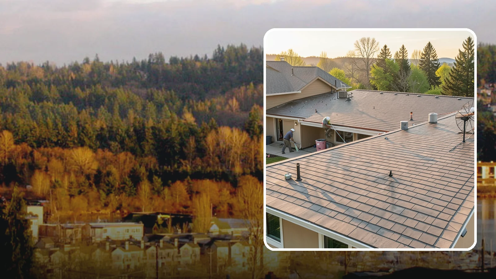 Tile Roof Installation in Kenmore, King County, WA - A durable concrete or clay tile roof that offers exceptional longevity and distinctive architectural style.