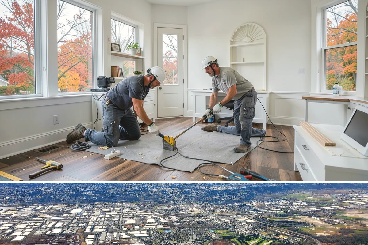 Tile Roof Installation in Kent, King County, WA - Dry summer conditions keep the underlayment protected while tiles are set and detailed.