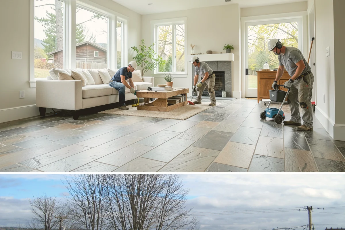 Tile Roof Installation in Langley, Island County, WA - Dry summer conditions keep the underlayment protected while tiles are set and detailed.