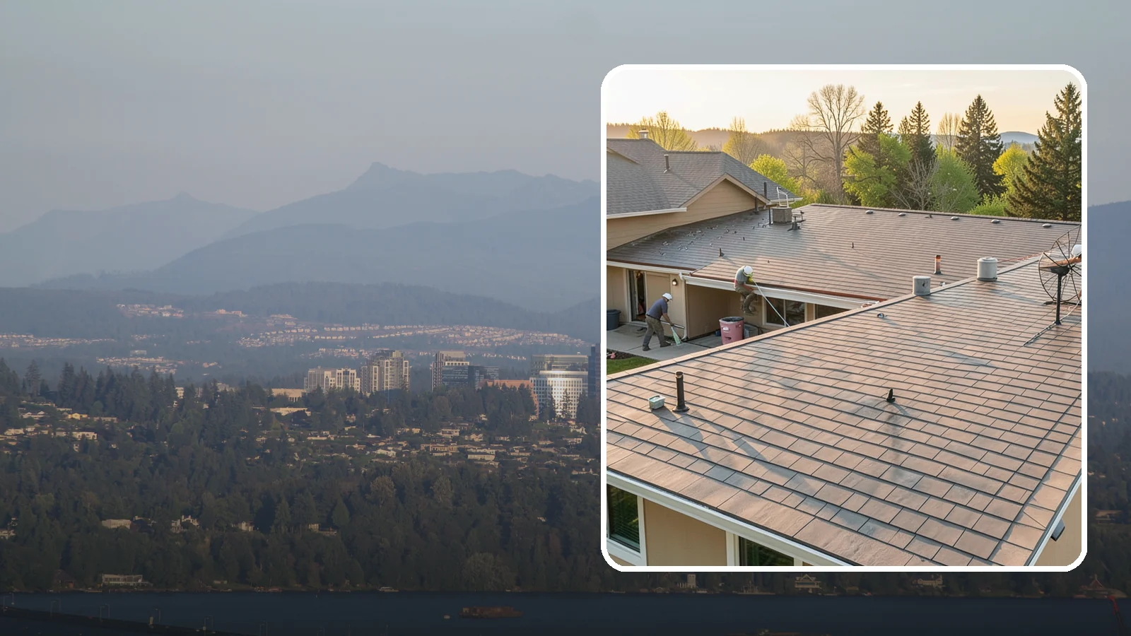 Tile Roof Installation in Medina, King County, WA - A durable concrete or clay tile roof that offers exceptional longevity and distinctive architectural style.