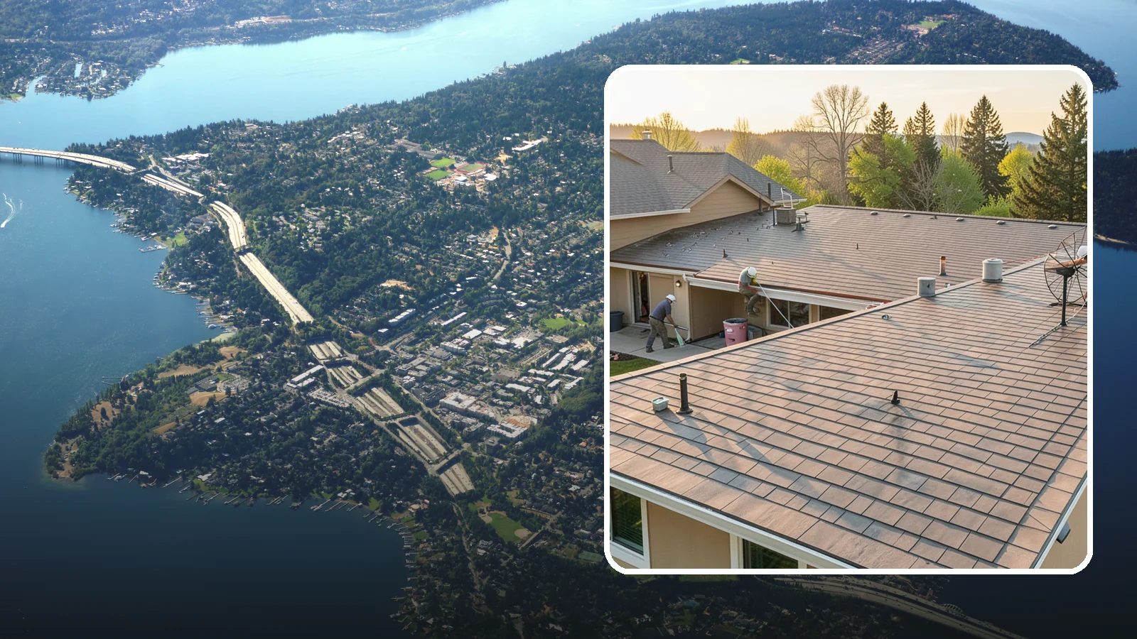 Tile Roof Installation in Mercer Island, King County, WA - A durable concrete or clay tile roof that offers exceptional longevity and distinctive architectural style.