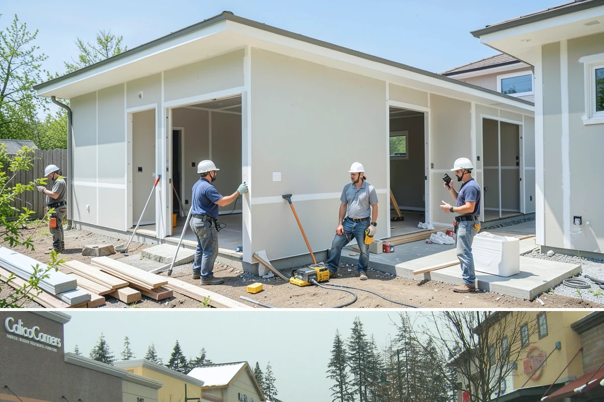 Tile Roof Installation in Mill Creek, Snohomish County, WA - Dry summer conditions keep the underlayment protected while tiles are set and detailed.
