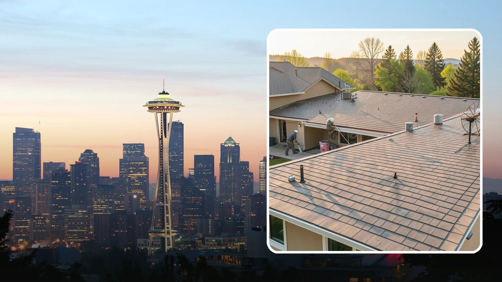 Tile Roof Installation in Seattle, King County, WA - A durable concrete or clay tile roof that offers exceptional longevity and distinctive architectural style.