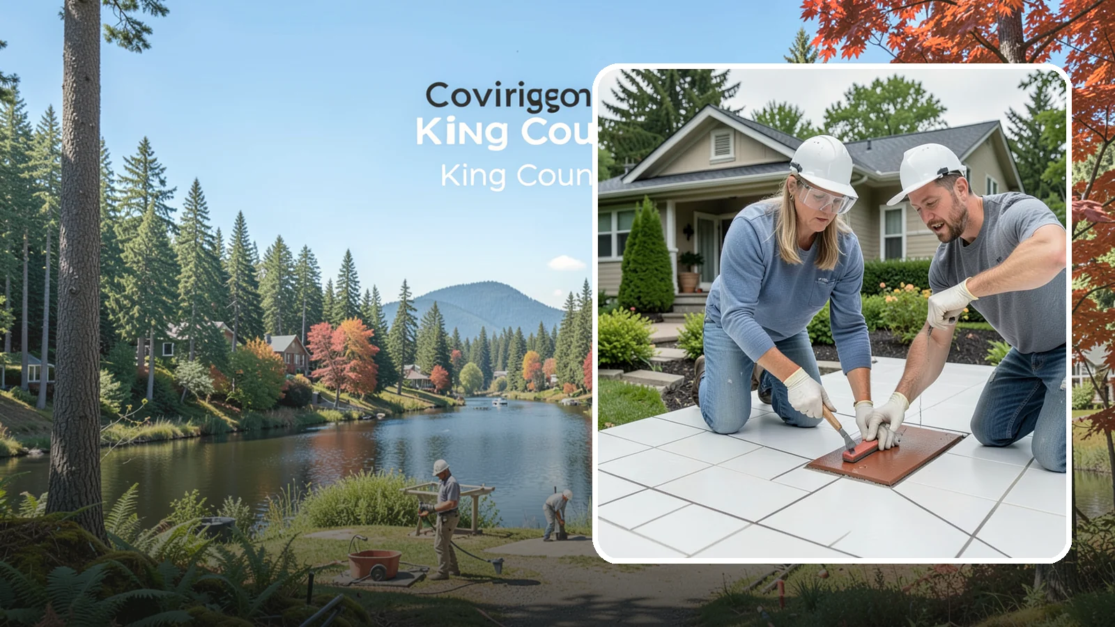 Tile Sealing in Covington, King County, WA - Penetrating sealers applied to porous tile and grout for stain and moisture protection.