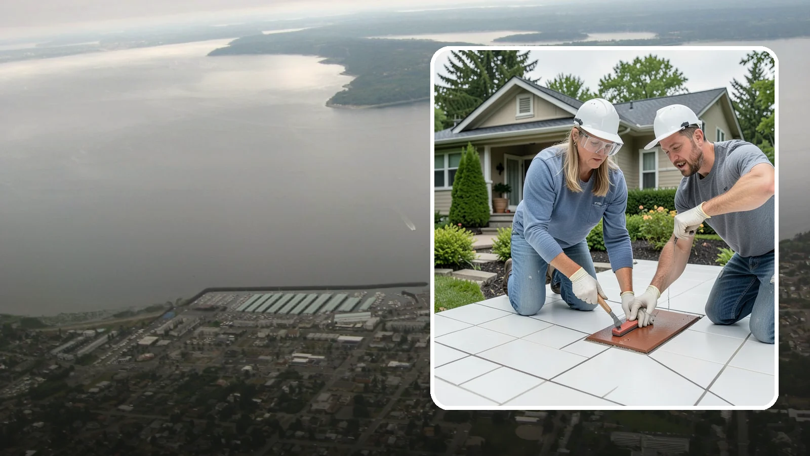 Tile Sealing in Des Moines, King County, WA - Penetrating sealers applied to porous tile and grout for stain and moisture protection.