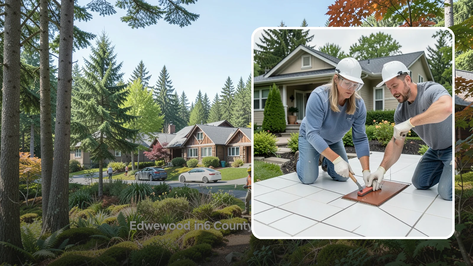 Tile Sealing in Edgewood, Pierce County, WA - Penetrating sealers applied to porous tile and grout for stain and moisture protection.