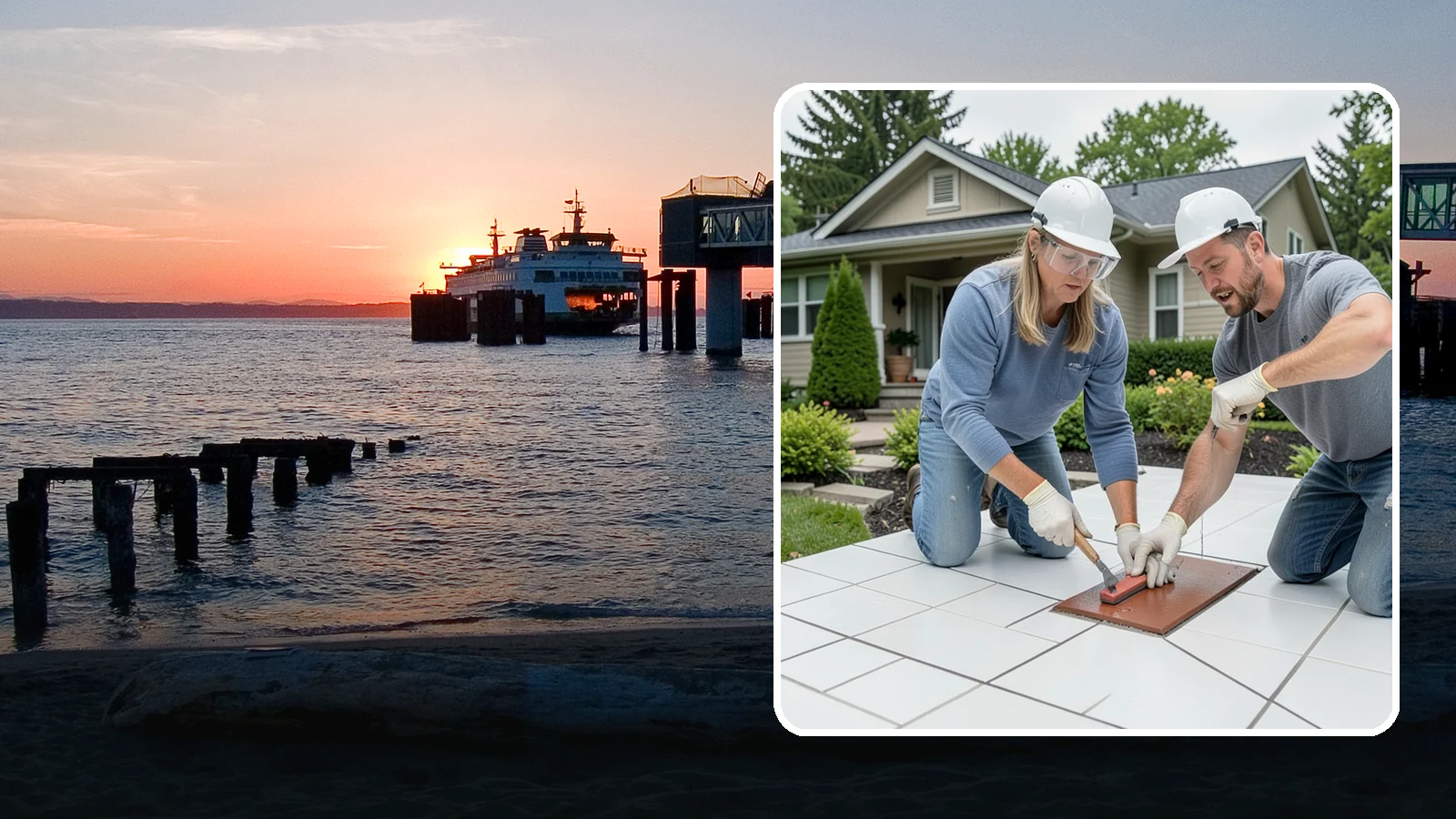Tile Sealing in Edmonds, Snohomish County, WA - Penetrating sealers applied to porous tile and grout for stain and moisture protection.
