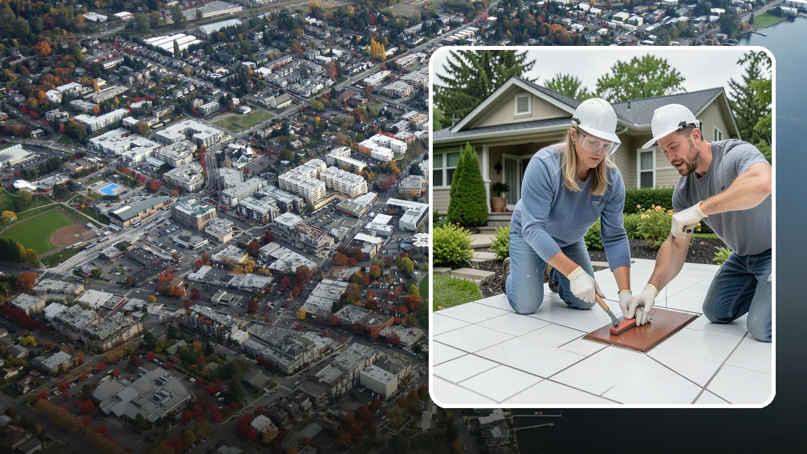 Tile Sealing in Kirkland, King County, WA - Penetrating sealers applied to porous tile and grout for stain and moisture protection.