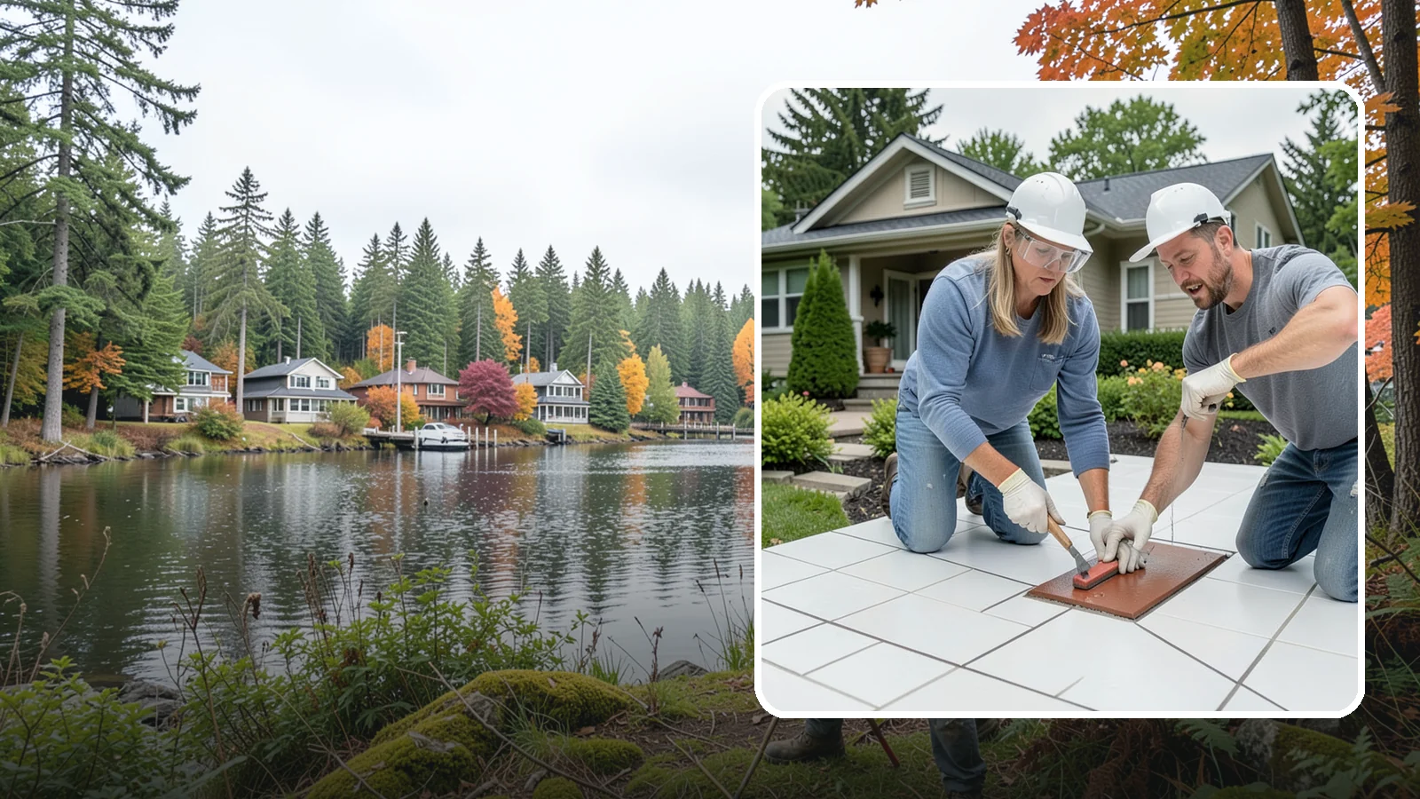 Tile Sealing in La Conner, Skagit County, WA - Penetrating sealers applied to porous tile and grout for stain and moisture protection.