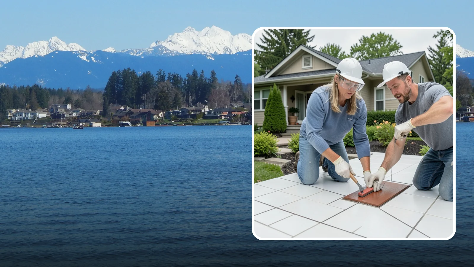 Tile Sealing in Lake Stevens, Snohomish County, WA - Penetrating sealers applied to porous tile and grout for stain and moisture protection.