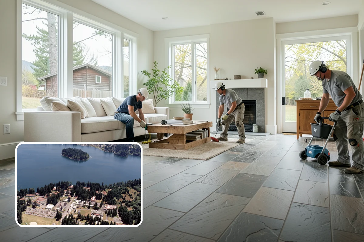 Tile Sealing in Lakewood, Pierce County, WA - Guards porous stone and grout against staining