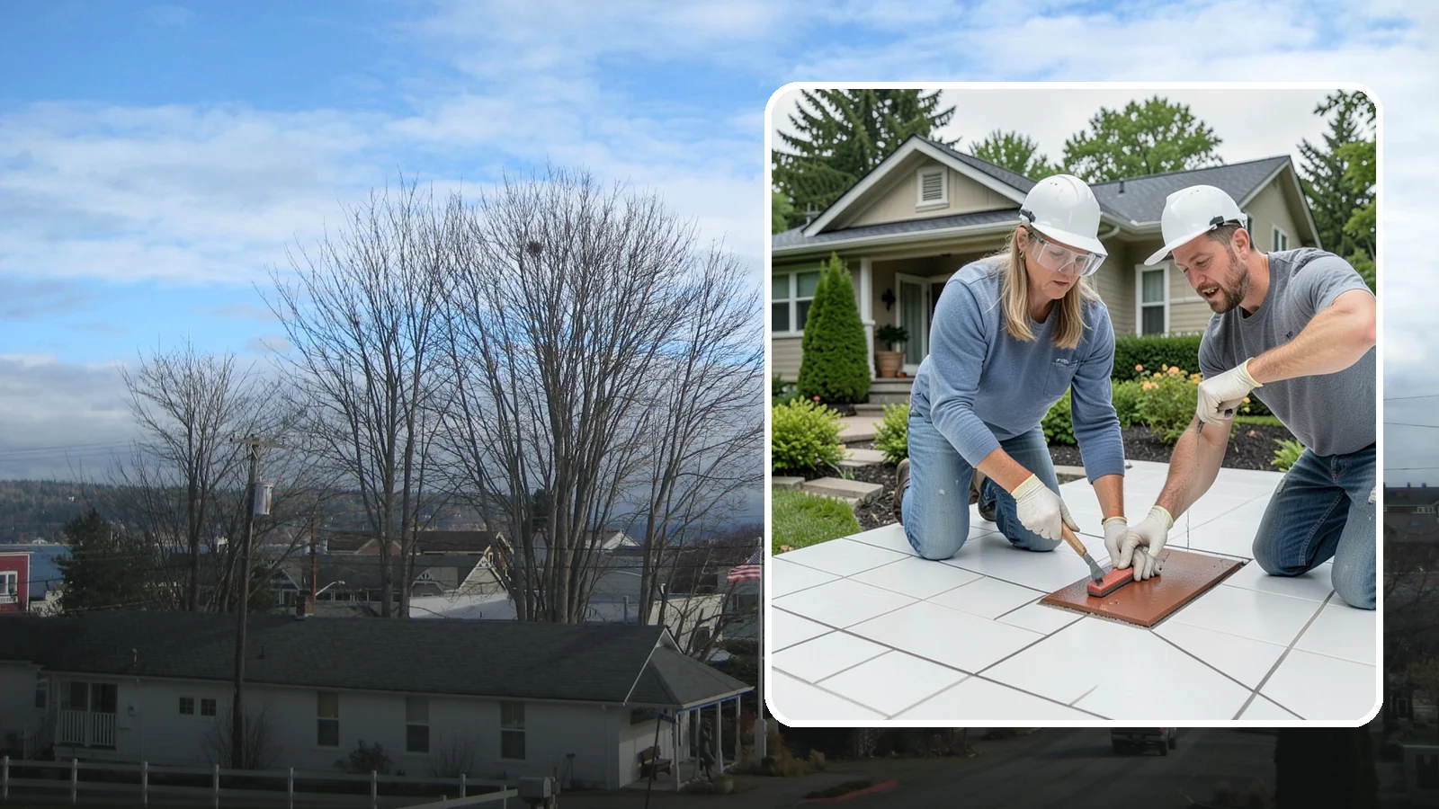 Tile Sealing in Langley, Island County, WA - Penetrating sealers applied to porous tile and grout for stain and moisture protection.