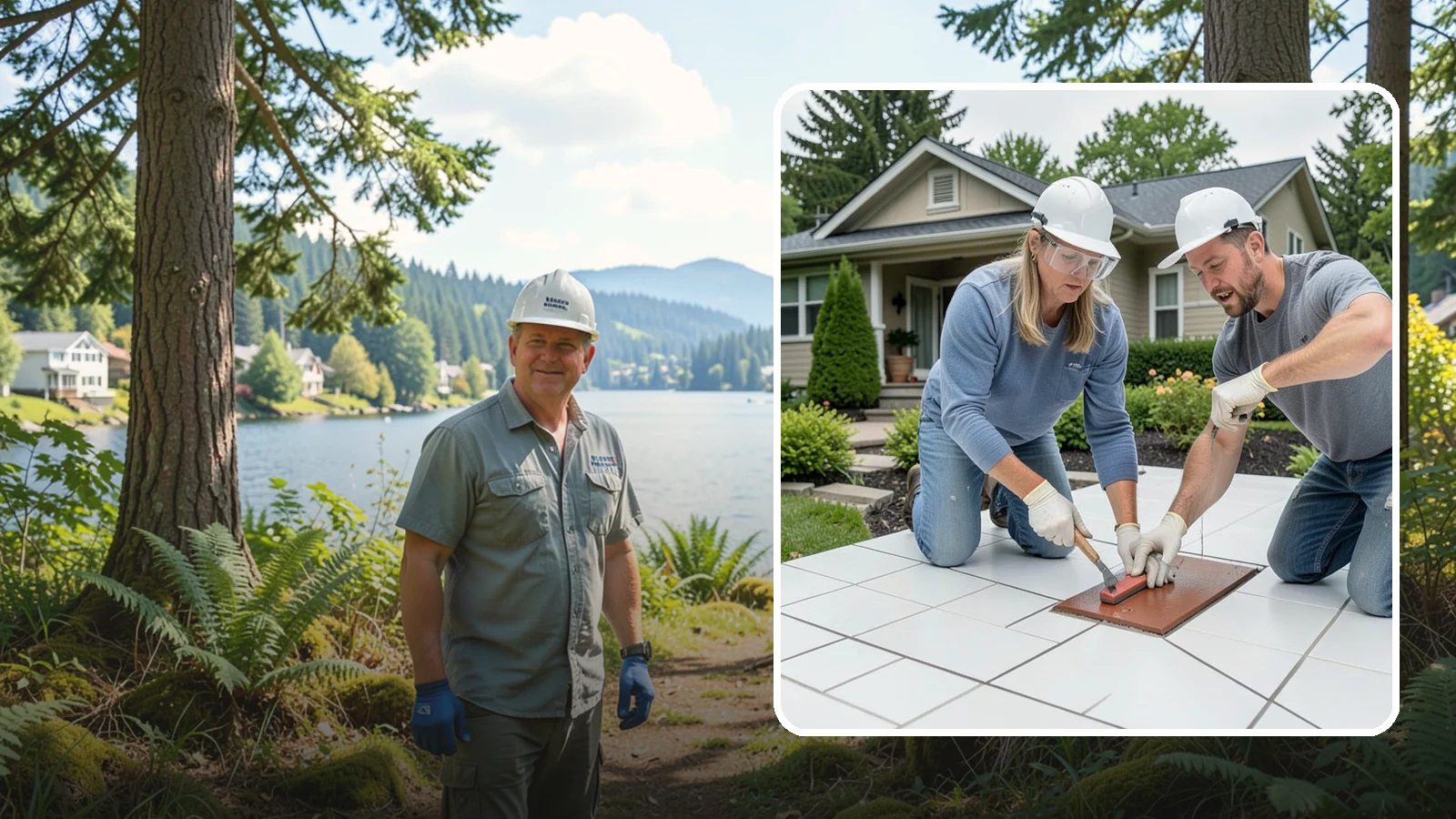 Tile Sealing in Milton, King County, WA - Penetrating sealers applied to porous tile and grout for stain and moisture protection.