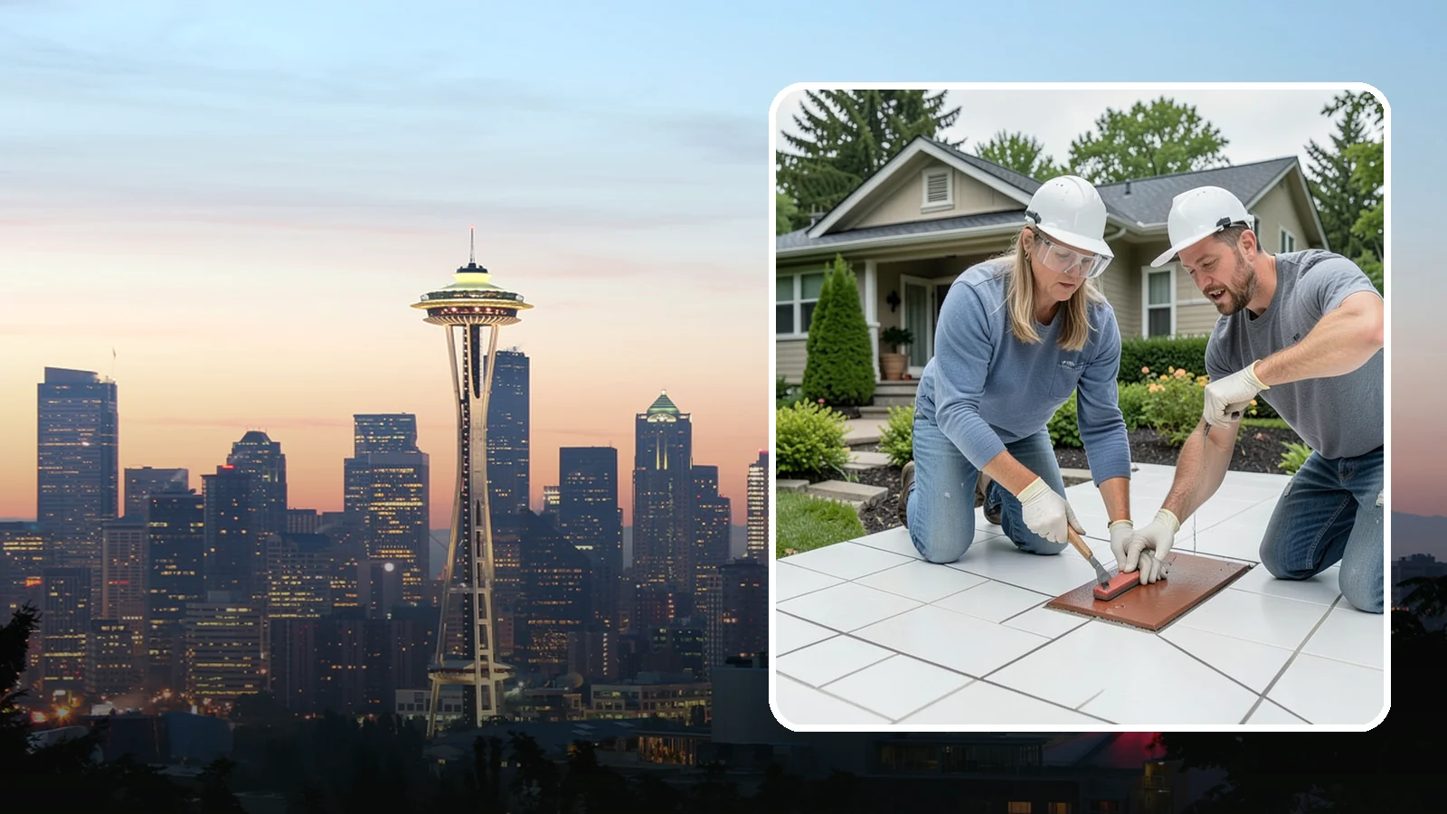 Tile Sealing in Seattle, King County, WA - Penetrating sealers applied to porous tile and grout for stain and moisture protection.