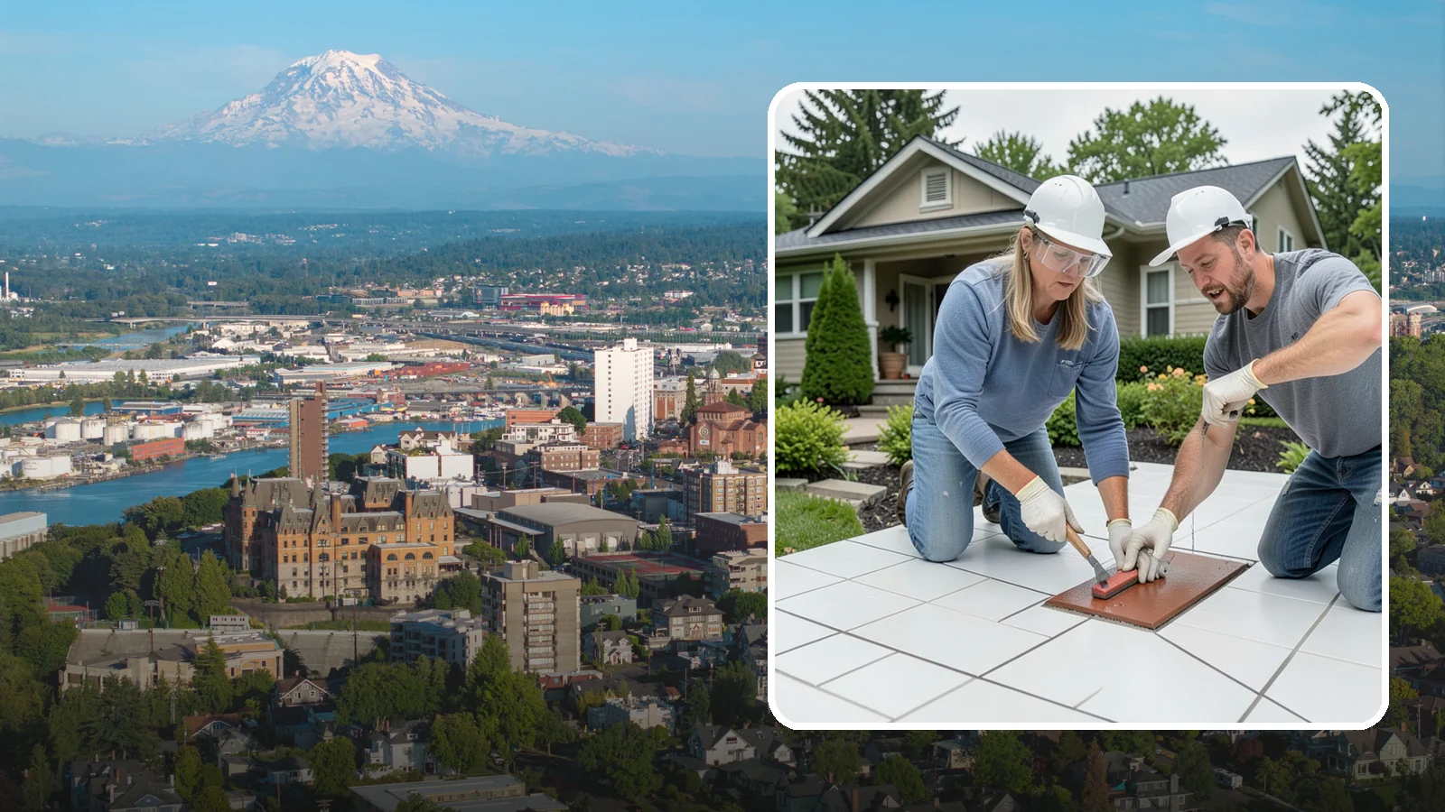 Tile Sealing in Tacoma, Pierce County, WA - Penetrating sealers applied to porous tile and grout for stain and moisture protection.